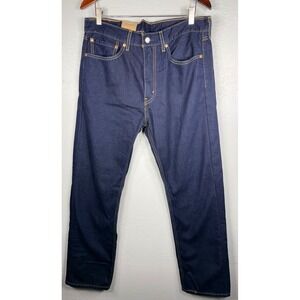 Levis 505 Regular Fit Straight Leg Jeans Dark Indigo Eco Ease 34x30 005053169